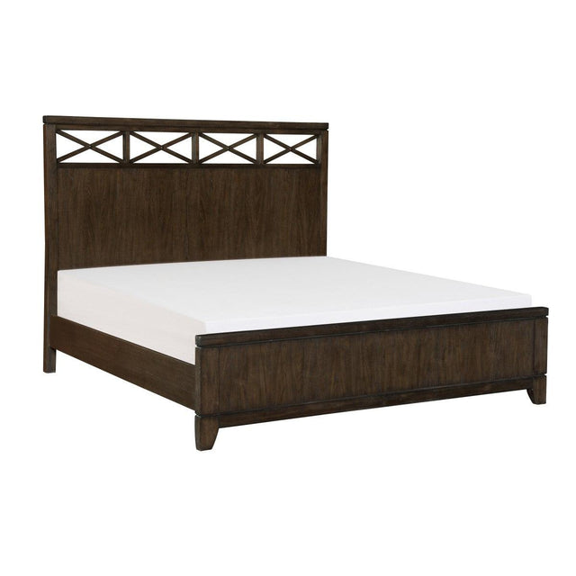 Griggs King Panel Bed angled view showing headboard