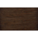 Griggs Dark Brown Queen Panel Bed detail of dark brown finish and wood grain