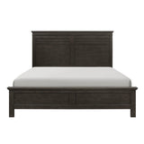 Blaire Farm charcoal gray queen bed front view