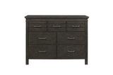 Blaire Farm Charcoal Gray Panel Bed main frontal view