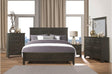 Blaire Farm Charcoal Gray Panel Bed main view