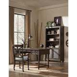 Cardano Driftwood Charcoal Acacia Veneer Wood And Engineered Wood Bookcase 3 Upper Open Shelves - Ella Furniture