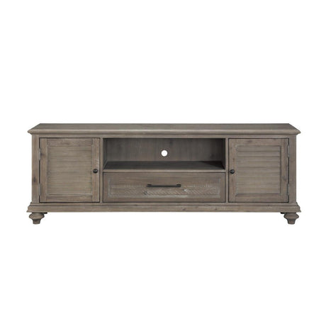 Cardano Light Brown Acacia Veneer TV Stand front view