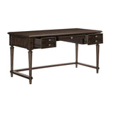 Cardano Driftwood Charcoal Transitional Acacia Veneer, Wood And Engineered Wood Writing Desk - Ella Furniture