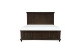 bedroom view of Cardano Charcoal Panel Bedroom Set bed
