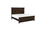 main view of Cardano Charcoal Panel Bedroom Set bed
