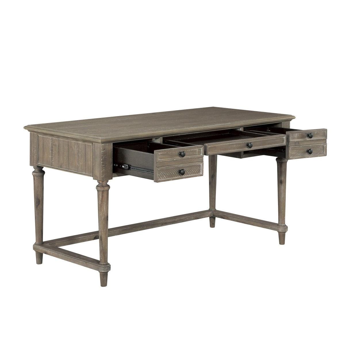 Cardano Light Brown Driftwood Transitional Acacia Veneer, Wood And Engineered Wood Writing Desk - Ella Furniture