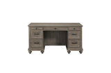 Cardano Light Brown Modern Traditional Transitional Acacia Solids And Veneers Executive Desk - Ella Furniture