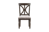 Cardano Charcoal Modern Tranisitional Traditional Acacia Solids And Veneers Executive Desk - Ella Furniture