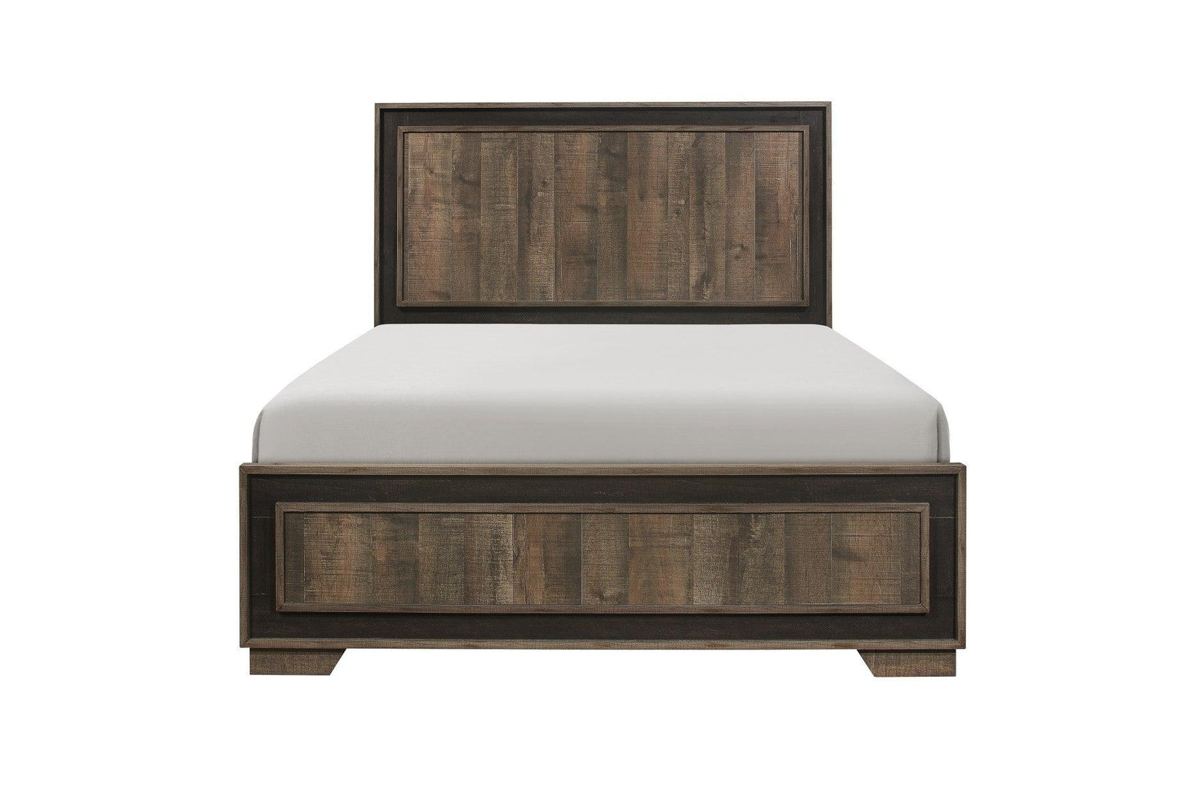 Bedroom view of Ellendale Mahogany Panel Bedroom Set bed