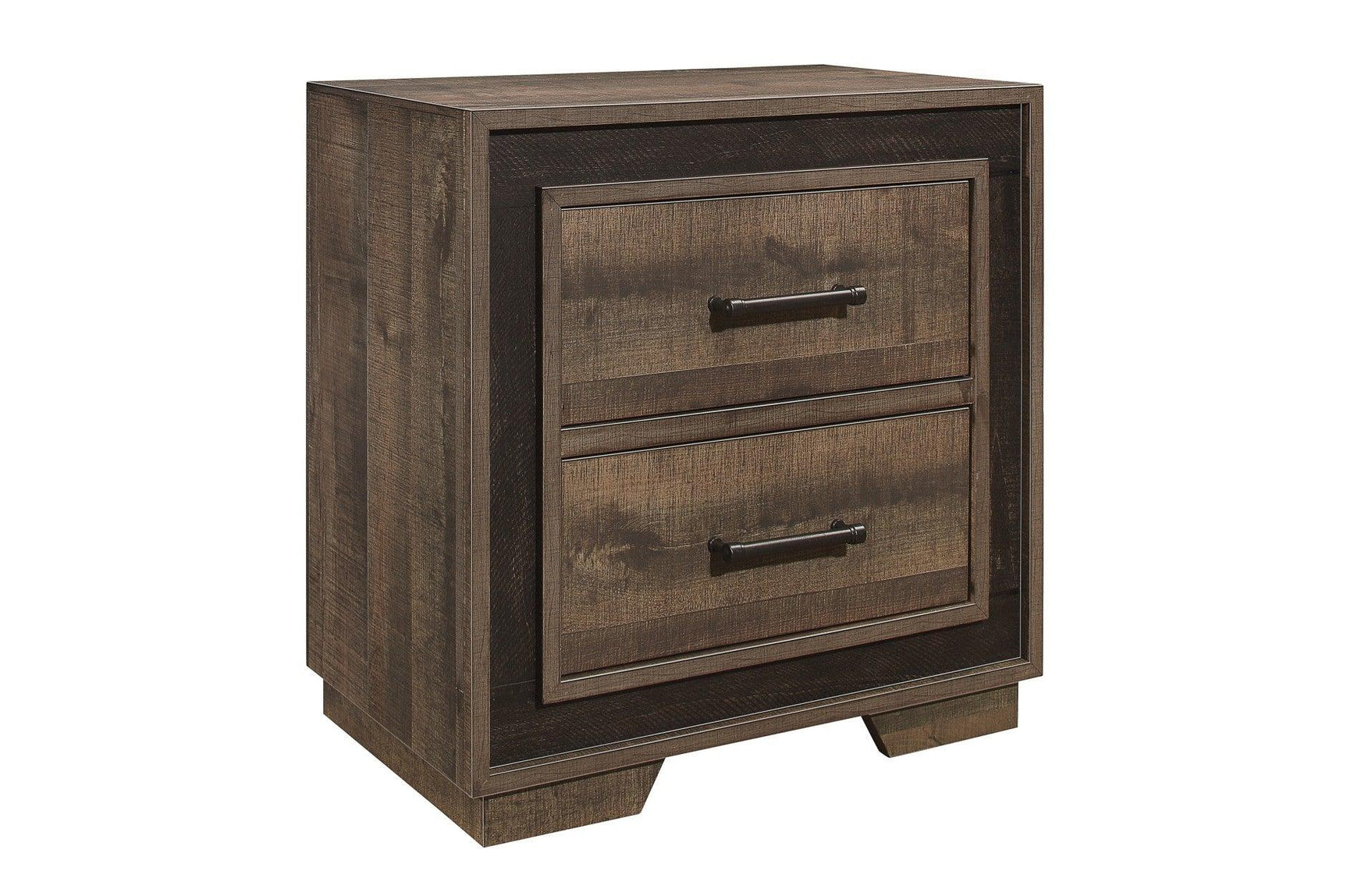 Side view of Ellendale Mahogany Panel Bedroom Set bed