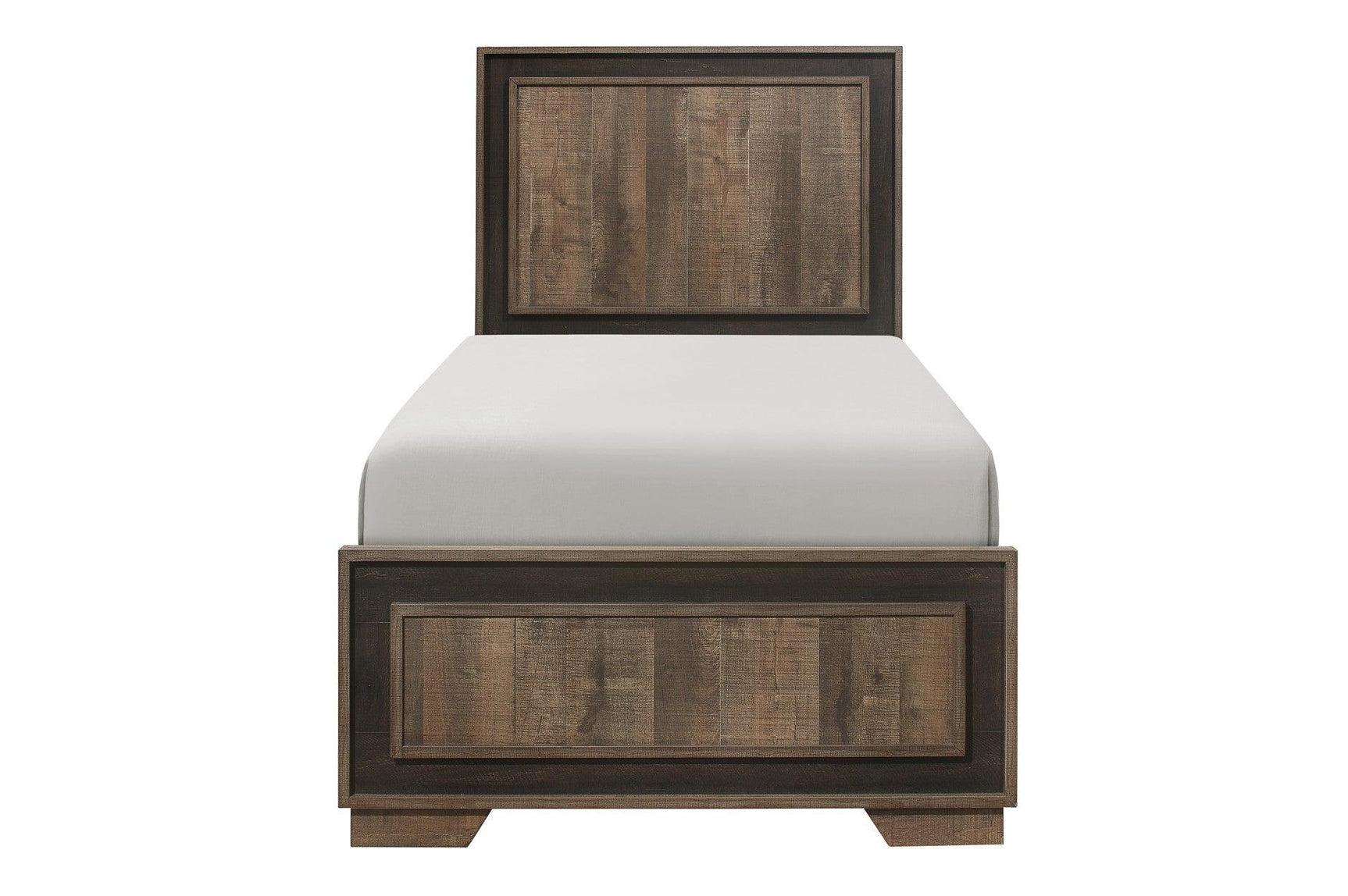 Side view of Ellendale Mahogany Panel Bedroom Set bed
