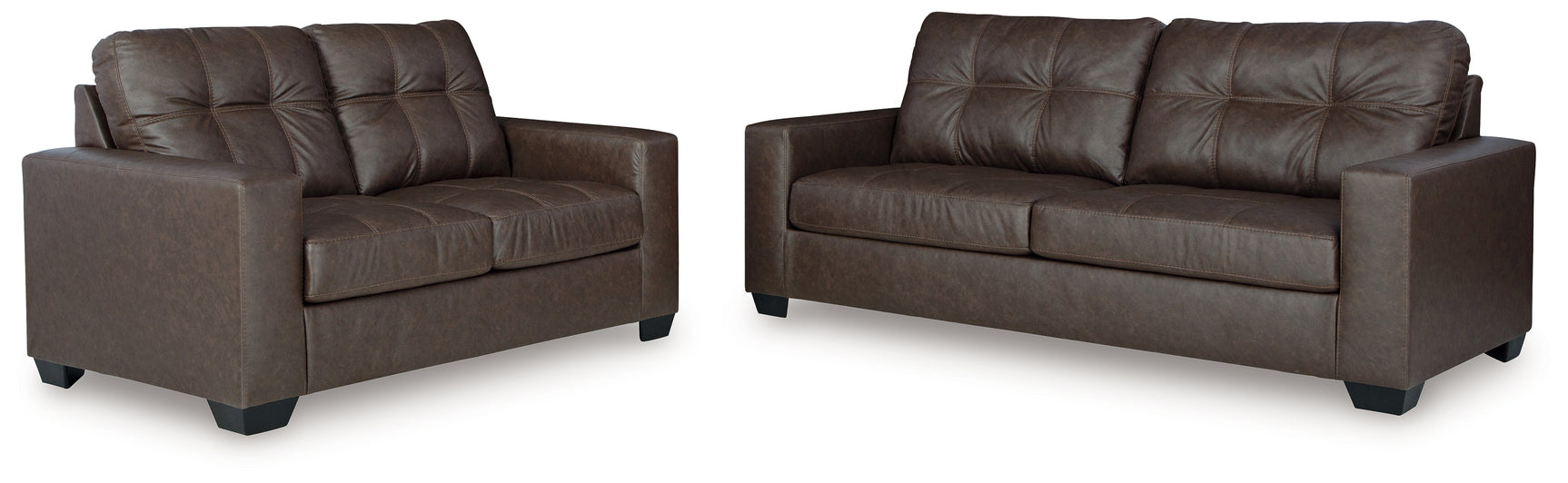 Detail close-up of Barlin Umber Mills Sofa and Loveseat material