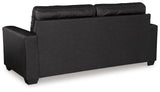 Barlin Carbon Mills loveseat angled side view