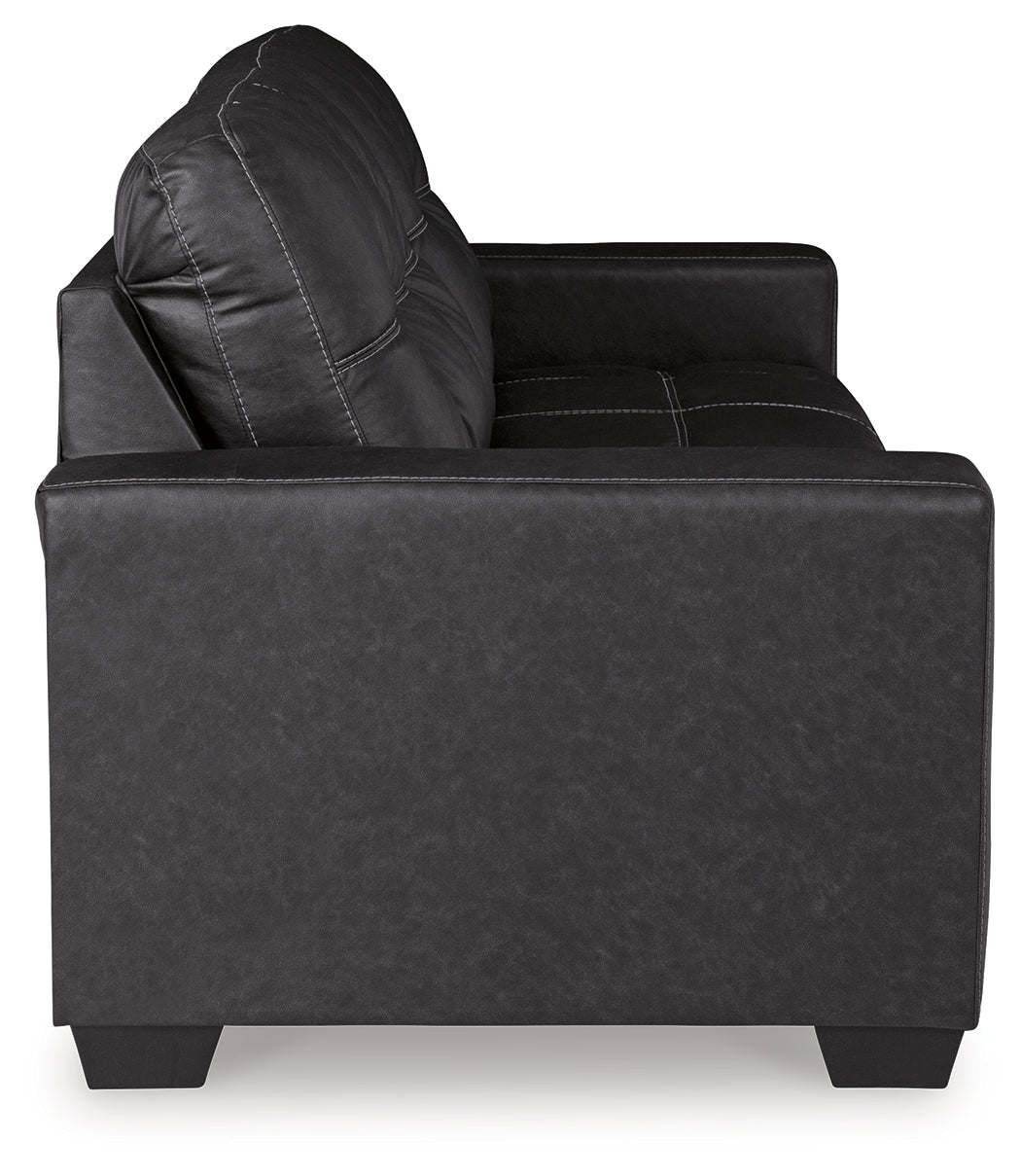 Front main view of Barlin Carbon Mills Sofa and Loveseat