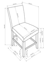front view of side chair