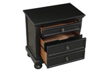 side view of Laurelin Black Storage Bedroom Set chest