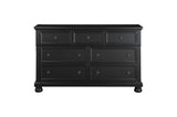 front view of Laurelin Black Storage Bedroom Set dresser