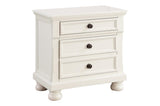 Side profile of Laurelin White sleigh bed