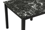 Detail of Lennon Black Upholstered Counter Height Dining Set upholstery