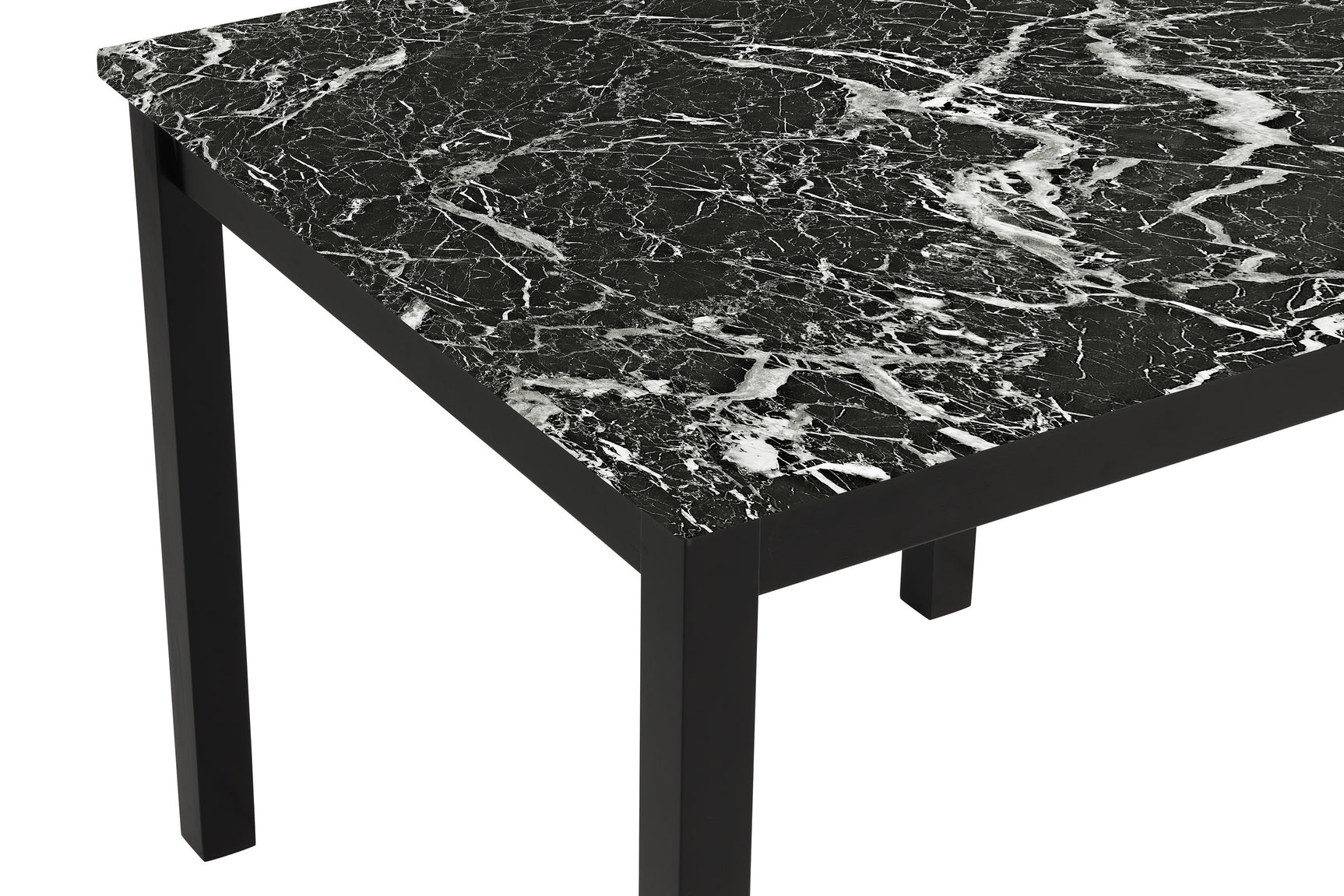Detail of Lennon Black Upholstered Counter Height Dining Set upholstery