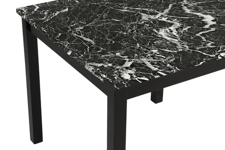 Detail of Lennon Black Upholstered Counter Height Dining Set upholstery
