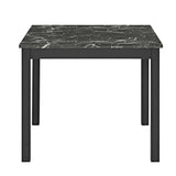 Lennon Black Upholstered Counter Height Dining Set alternate main view