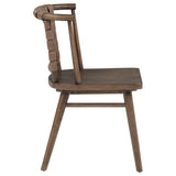 Tallis Brown Woven Leatherette Back Dining Side Chair Set of 2 — product image 9