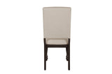 Another room angle of Begonia gray brown fabric dining set