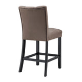 side view of Vega Brown side chair