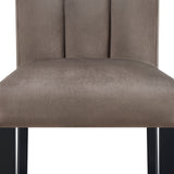 close-up of side chair seat and back