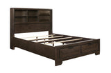 Chesky Espresso Storage Platform Bed frame side view