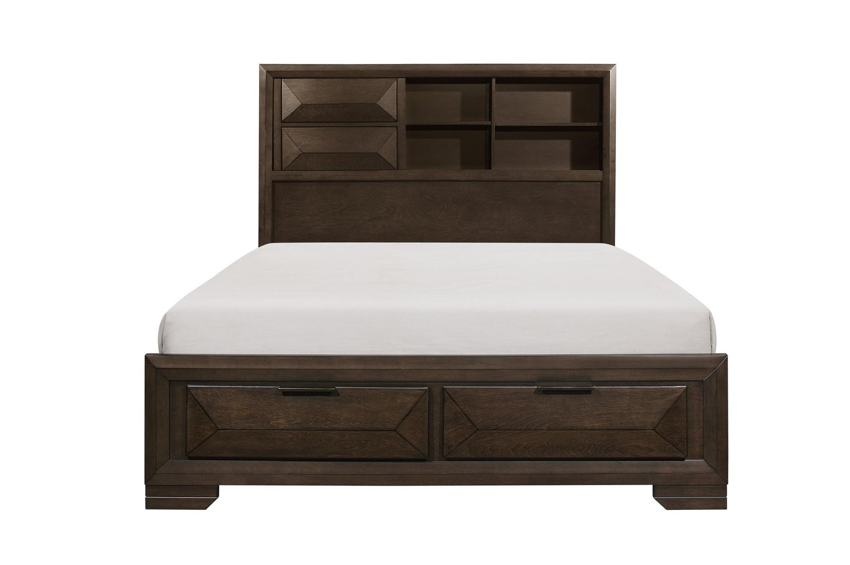 Chesky Espresso Storage Platform Bed side view