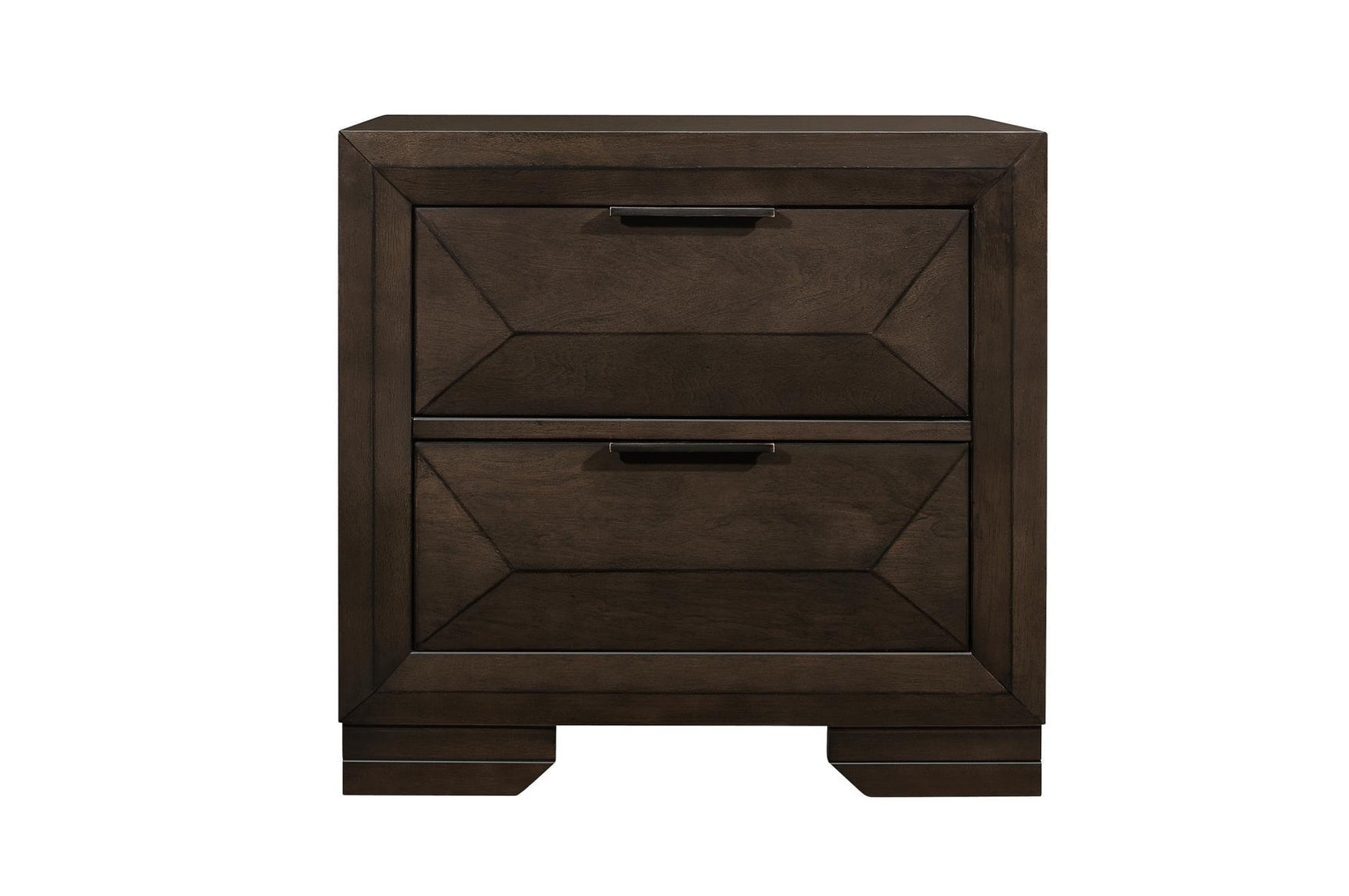 Chesky Espresso Storage Platform Bed front side view
