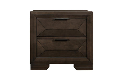 Chesky Espresso Storage Platform Bed front side view
