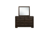 Chesky Espresso Storage Platform Bed bedroom front view