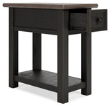 Tyler Grayish Brown/Black Creek 2 End Tables — angled view
