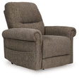Aureta Earth Performance Fabric power lift recliner front closed view