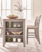 Harperfeld Natural/Gray Counter Height Dining Table — product image 4