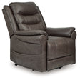 Oatman Umber faux leather power lift recliner main view