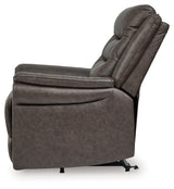 Alternate side view of the recliner
