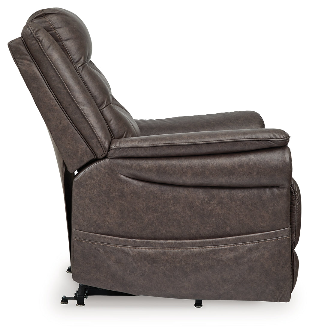 Side profile of the recliner