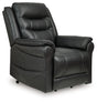 Oatman Carbon faux leather power lift recliner main view