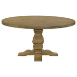 Additional angle of Florence Rustic Honey Round Dining Room Set dining table