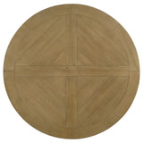 Room layout featuring Florence Rustic Honey Round Dining Room Set
