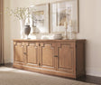 Florence 4-Door Sideboard Rustic Smoke front view