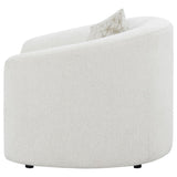 Rainn Boucle Upholstered Sloped Arm Accent Chair Latte — product image 5