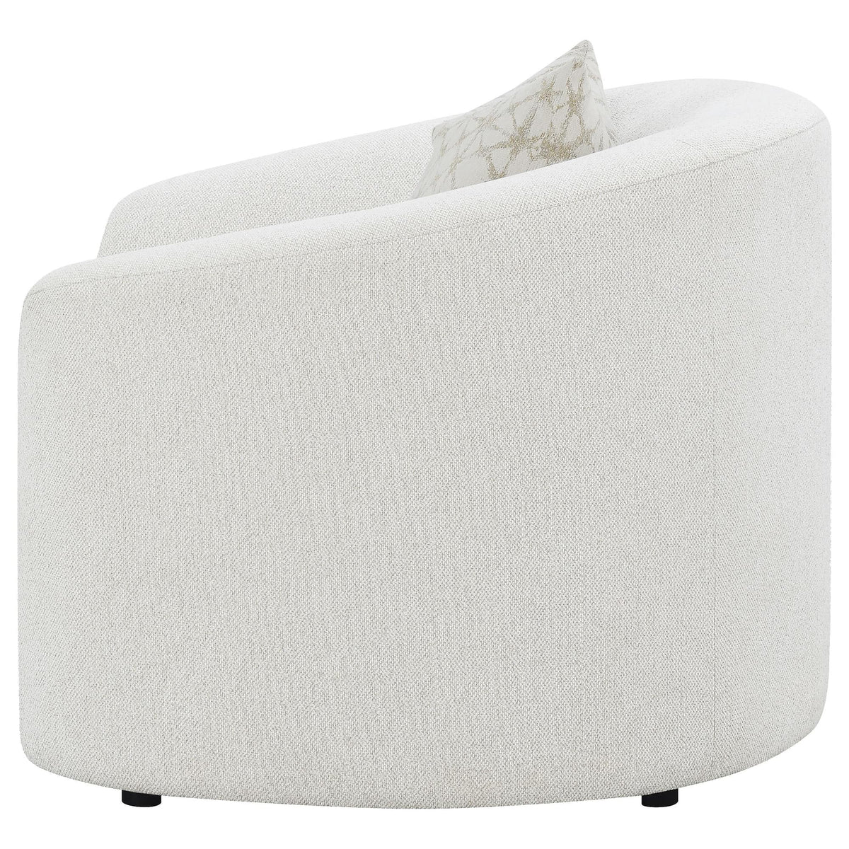 Rainn Boucle Upholstered Sloped Arm Accent Chair Latte — product image 5