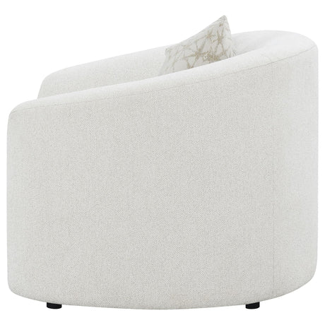 Rainn Boucle Upholstered Sloped Arm Accent Chair Latte — product image 5