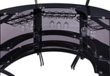 Black metal frame details of Dallas Bar Unit
